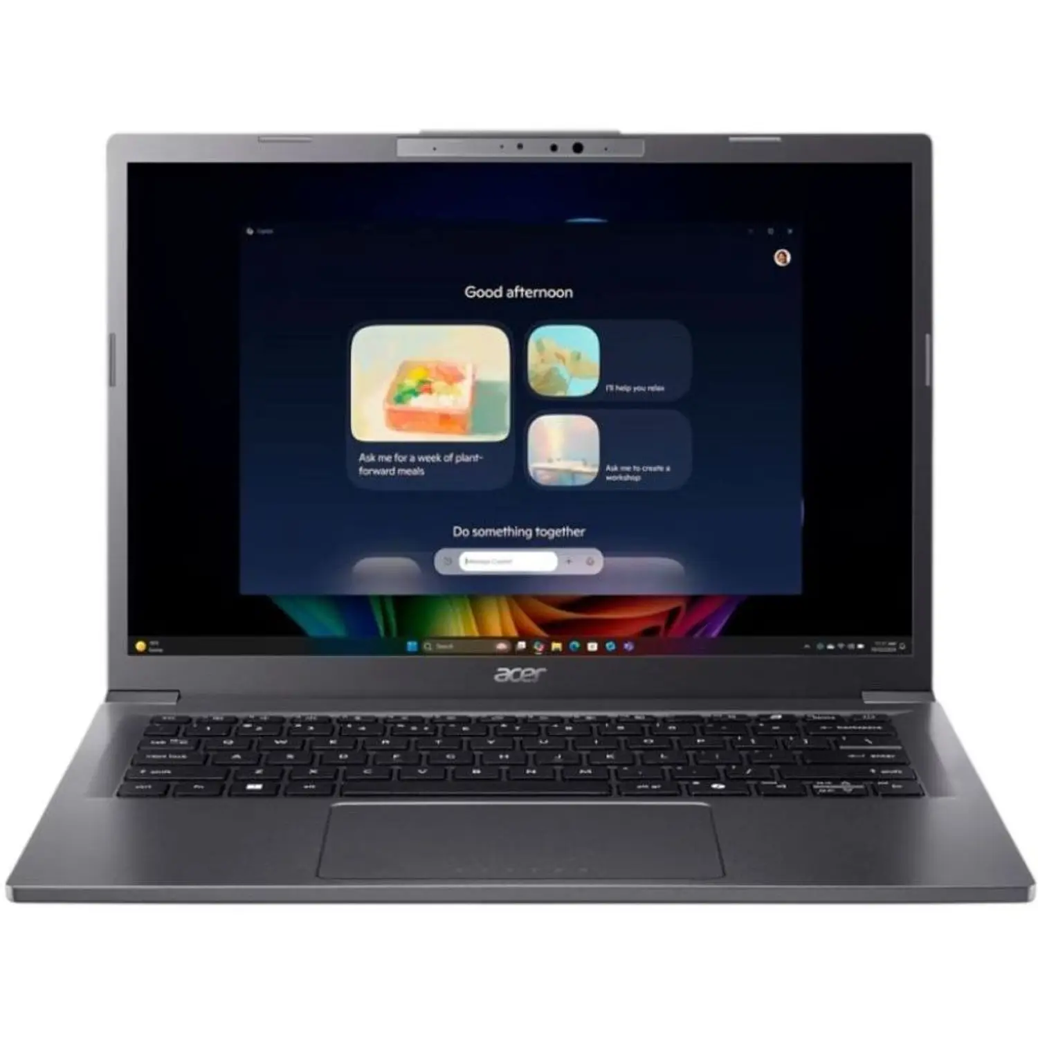 S500955697_1 Acer Aspire 14 (2024) Copilot+ PC – 2nd Series / Intel Core Ultra 7-258V / 14inch FHD / 1TB SSD / 32GB RAM / Shared Intel ARC 140V Graphics / Windows 11 Home / English Keyborad / Steel Gray - Image 1