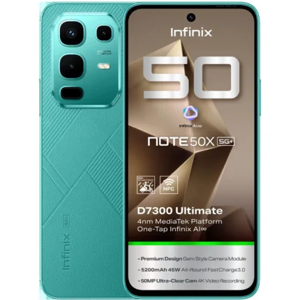 Infinix Note 50X 5G 256GB 8GB RAM Sea Breeze Green Dual Sim