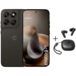 Motorola G77 5G 256GB 8GB RAM PANTONE Black Olive Dual Sim Smartphone + Soundcore R50i