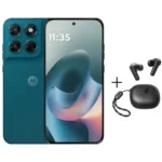 Motorola G77 5G 256GB 8GB RAM PANTONE Shaded Spruce Dual Sim Smartphone + Soundcore R50i